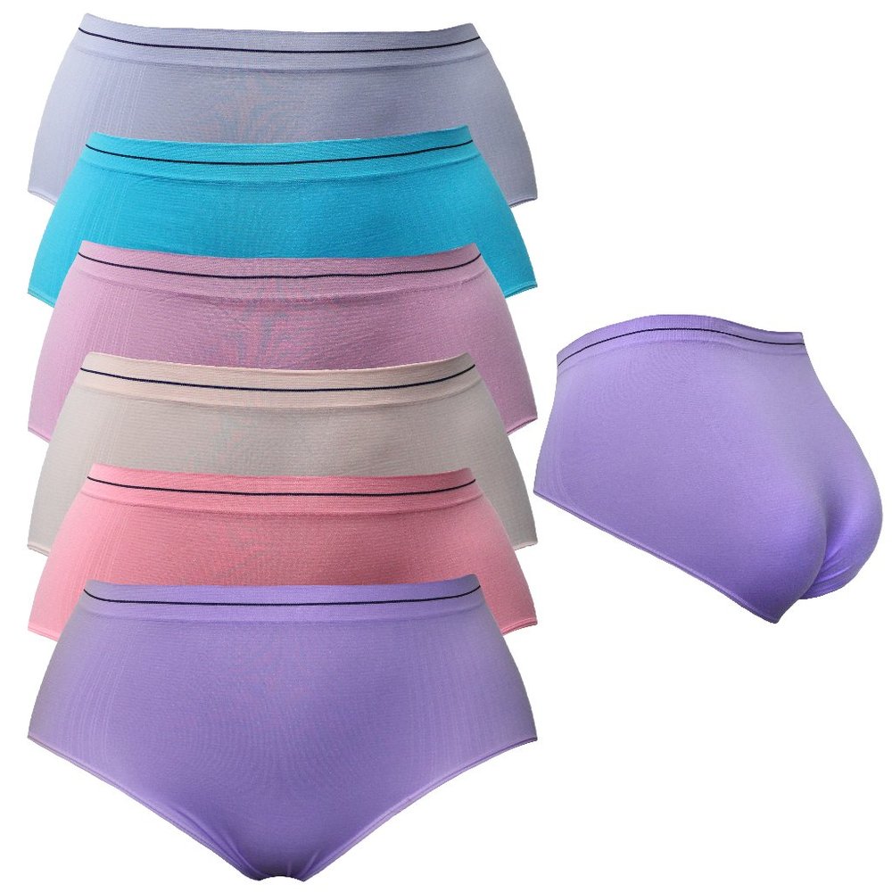 6 PK WOMEN FULL PLUS SIZE MAMA PANTY UNDERWEAR